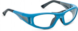 Schulsportbrille Leader neon-blue